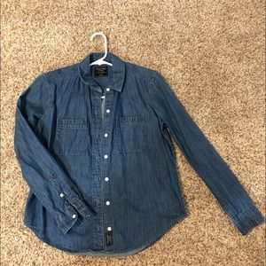 Abercrombie&fitch denim long sleeve shirt